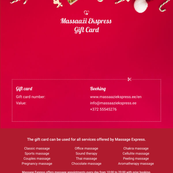 Massage Gift Card
